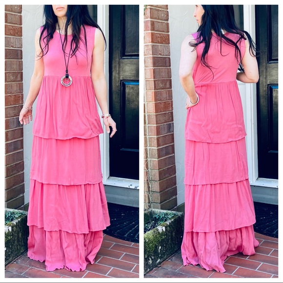 BEAUTIFUL ROSE LAYERED TANK MAXI DRESS - Picture 7 of 8